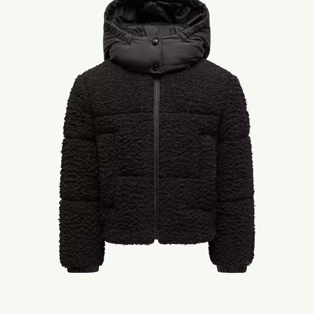 Zambaga Metallic Teddy Hooded Down Jacket
